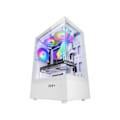 Pikkukuva 1 / 5: Mars Gaming Mc-xo Semitorre Atx Kaksoislasi Tuuletin Frgb 120mm Kaksoiskamera Valkoinen