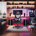 Miniatyrbillede 2 af 2: Gaming stol - WOXTER - Sense Black - Åndbart mesh - 135° hældning - Komfortable armlæn Svart