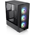 Miniatyrbillede 1 af 6: Mid Tower PC-taske uden strømforsyning - THERMALTAKE View 200 TG ARGB (Sort) - ATX/Micro ATX - 3x120mm A-RGB - USB 3.0/2.0 - Hærdet glas