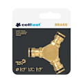 Pikkukuva 2 / 2: Tee-liitin 52-845 CELLFAST BRASS messinkiä