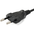 Miniatyrbillede 2 af 4: Strømledning - Ikke specificeret - 3 m - Sort - Han/ Hun - H03VV H2-F 2 x 0,75 mm²