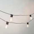 Miniatyrbillede 1 af 3: ALLEGRA-Udendørs lys guirlande 10 LED-lys 5m tilsluttes Sort New Garden