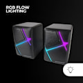 Miniatyrbillede 2 af 4: Højttaler - MS-H - MS-H Sort - 10 W - Kablet - RGB Flow