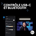 Miniatyrbillede 6 af 6: Ringlys Logitech G Litra Beam LX dobbelt premium RGB LED-streaming accentlys med TrueSoft, LIGHTSYNC, Bluetooth
