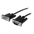 Miniatyrbillede 1 af 4: DB9 RS232 direkte forbindelse M/F kabel - 1 m - Sort - STARTECH
