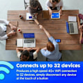 Miniatyrbillede 2 af 2: ZTE U10 bærbart adgangspunkt - Wi-Fi 6/4G LTE - Lav pris - Hvid