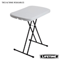 Miniatyrbillede 2 af 4: Ultra-resistent multifunktionelt klapbord for livet - LEVETID - 66x46x61 / 66/71 cm - Rektangulært - Hvid