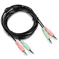 Miniatyrbild 1 av 2: KVM-kabelpaket - TRENDnet - TK-CD06 - Ljud, USB, DVI-I - För KVM-switch TK-232DV