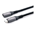 Miniatyrbillede 3 af 4: Udstyr 128371 USB 3.2 Gen 2 C til C M-F forlængerkabel 1,0m 4K-60Hz 10Gbps Sort