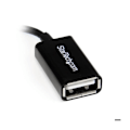 Pikkukuva 1 / 3: Oikean kulman mikro-USB-USB-isäntä-OTG-sovitin - 12 cm:n suorakulmainen mikro-USB-USB-isäntä-OTG-kaapeli - M/F - UUSBOTGRA