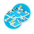 Pikkukuva 4 / 4: AVM FRITZ!Mesh Set 4200 Wi-Fi 6 -kaksoisjakelu 4200 Mbit/s 2-pakkaus Punainen/Valkoinen