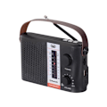 Miniatyrbillede 2 af 3: Trevi sort RA 7F25 BT multi-band solar bærbar radio - FM/AM/SW, MP3-afspiller, Bluetooth sort