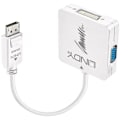 Miniatyrbillede 1 af 2: Videoadapter - LINDY - DisplayPort 1.2 til HDMI/DVI/VGA - 4K UHD 30Hz - Lyd understøttet