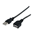 Miniatyrbillede 1 af 3: USB 2.0 forlængerkabel - STARTECH.COM - A til A - 3 m - Sort - Hi-Speed USB