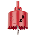 Miniatyrbillede 2 af 5: BiM Multi Material Hulsav - Diameter 60 mm - Skæredybde 40 mm - Centreringsbor - WOLFCRAFT Röd