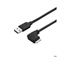 Pikkukuva 1 / 2: Micro USB 3.0 ohut kaapeli - STARTECH - 50 cm - Oikea kulma - Musta