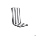 Miniatyrbild 1 av 5: Stolsdyna - DKD Home Decor - Randig - Vattentålig - Polyester - Rektangulär Vit grå