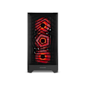 Miniatyrbillede 4 af 6: Nox Hummer PLASMA Mid Tower ARGB Frontal Udskiftelig og Tempereret Glas USB-C Sort