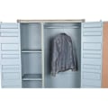 Pikkukuva 2 / 2: Vaatekaappi - KOTI ESPRIT - Taivaansininen turkoosi - 2 ovea - 178,5 x 116,5 x 47,5 cm - Nykyaikainen Flerfärgad