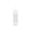 Miniatyrbillede 1 af 4: Overspændingsbeskytter - Belkin - Model med 8 Stik - 1 USB-C - 1 USB-A - Farve Hvid