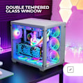 Miniatyrbild 2 av 4: Tour Gaming Custom XXL E-ATX - Mars Gaming - MCV3 - Härdat Glas - Modulärt Ram - Vit