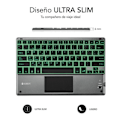 Miniatyrbillede 3 af 4: Teclado Compacto Inalámbrico af Bluetooth Subblim Touchpad Smart Blacklit/Gråblå