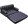 Miniatyrbillede 2 af 4: TD® oppustelig sovesofa 152 x 64 x 18,8 cm Sammenfoldelig udendørs oppustelig sofa Svart