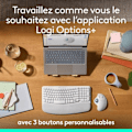 Pikkukuva 5 / 6: Ergonominen hiiri - langaton - Logitech - ERGO M575S - Valkoinen