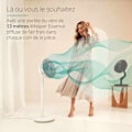 Pikkukuva 5 / 6: Hiljainen DUUX Whisper Essence jalkatuuletin, Tehokas, 7 Nopeutta hvid