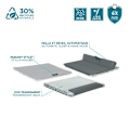 Miniatyrbillede 5 af 6: Beskyttelsesskal til Samsung Galaxy Tab A9+ 11'' - Stødabsorberende Transparent/Sort Etui med Stylusbærer - MOBILIS Klar/svart