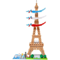Pikkukuva 3 / 6: Nanoblock - Bandai - NB057 - Eiffel-torni - 500 osaa - Itse koottava - 8 vuotta ja enemmän