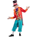 Miniatyrbillede 1 af 2: Gakostume af sindssyg hattemager - MIN ANDEN MIG - Varais - Multifarvet - Polyester - Voksen Flerfärgad