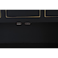 Miniatyrbillede 4 af 4: skuffemodul orientalsk sort grantræ mdf (63 x 28 x 101 cm) - Farve: HVID