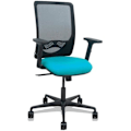 Miniatyrbillede 1 af 2: Zulema - Ergonomisk kontorstol med synkront mekanisme, 2D armlæn - Ryg i sort åndbar mesh og Svart
