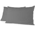 Pikkukuva 1 / 2: 2 kpl tyynyliinoja - HOME LINGE PASSION - 50 x 70 cm - Antrasiitti KOLGRÅ