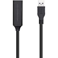 Pikkukuva 1 / 2: AISENS A105-0408 USB 3.0 jatkojohto vahvistimella ja virtalähteellä, tyyppi A/M-A/H, musta, 10 m