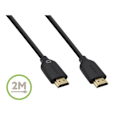 Miniatyrbillede 2 af 3: BELKIN HDMI-kabel M / M - High Speed W Ethernet - 2 m - Sort guld