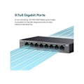 Miniatyrbillede 2 af 6: Switch autonome - TP-LINK - LiteWave LS108GP - 8 porte Gigabit - Poe+ - Ikke administreret