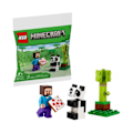 Miniatyrbillede 1 af 2: Polybag LEGO - Minecraft - 30672 - Steve og baby pandaen - 49 dele - Fra 6 år Flerfärgad
