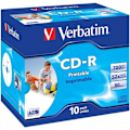 Pikkukuva 1 / 3: CD-R Tulostettava VERBATIM - 80 min 52x (10) - 700 Mo Super Azo
