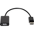 Miniatyrbillede 3 af 3: HP DisplayPort/VGA-videokabel - til videoenhed, bærbar computer - første ende: 1 x DisplayPort han audio/video