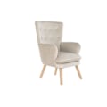 Pikkukuva 1 / 4: Thyann Istuin Luonnonvaalean Beige Puu Polyesteri (67 x 70 x 95 cm)