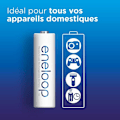 Miniatyrbild 2 av 3: Panasonic eneloop HR06 LR6 (AA) NiMH uppladdningsbart batteri 2000 mAh 1,2 V 4 st.