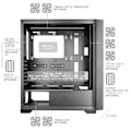 Miniatyrbillede 4 af 4: PC-kabinet ATX - MARS GAMING - MC-Wood - Træpanel - Optimeret Køling - Hærdet Glas