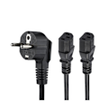 Miniatyrbillede 3 af 3: STARTECH Standard strømledning - 2 m - Til skærm, computer - Schuko CEE 7/7 / IEC 60320 C13 - 250 V AC / 10 A