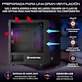 Miniatyrbillede 2 af 4: Gaming PC kabinet - NFORTEC - DYS - Mini Tower MATX - 3 ARGB 120mm blæsere - Sort