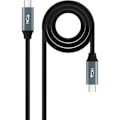 Pikkukuva 1 / 4: NanoCable Nanokaapelikaapeli 10.01.2101 1 m USB-C-kaapeli 7 mm lataus- ja tiedonsiirto musta johto älypuhelimille