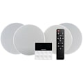 Miniatyrbillede 1 af 6: FONESTAR KS-WALL 4 Højttalere - Bluetooth USB FM AUX - Sort - Forstærker - 25 Watt - 4 Højttalere
