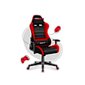 Miniatyrbillede 1 af 4: HUZARO Ranger 6.0 Rød mesh Gaming Stol Ergonomisk Justerbar Højde Svivel Lumbar Support Tiltbar sort, rød