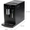 Miniatyrbillede 3 af 6: Automatisk espressomaskine med kværn - DOMO - DO1150K - 1350 W - 19 bar - 125 g kaffe - Sort Svart